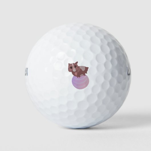 Guinea Schweine Fitness Funny Design Golfball (Vorderseite)