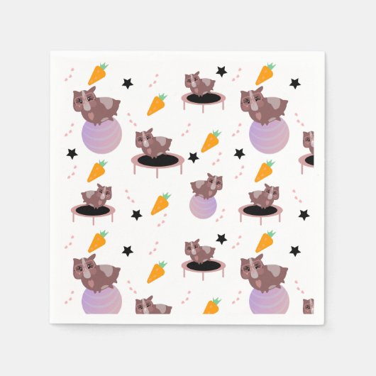 Guinea Schweine Fitness Serviette (Vorderseite)