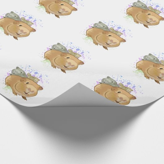 Guinea Schweine Geschenkpapier (Ecke)