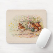 Guinea Schweine im Garten pflanzen Mousepad (Mit Mouse)