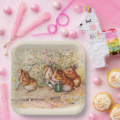 Guinea Schweine im Garten pflanzen Pappteller (Party)