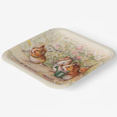 Guinea Schweine im Garten pflanzen Pappteller (Gewinkelt)