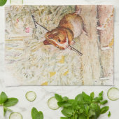 Guinea Schweine im Gartenpflanzgut Küchentuch (Gefaltet)