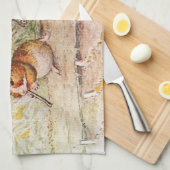 Guinea Schweine im Gartenpflanzgut Küchentuch (Viertel Falte)