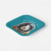 Guinea Schweine im Weltraum! Retro Explorer Astron Pappteller (Gewinkelt)