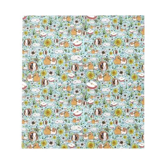 Guinea Schweine in blau Notizblock (Vorderseite)