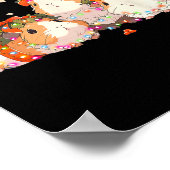 Guinea Schweine in der Guinea Weihnachtslicht vers Poster (Ecke)