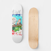 Guinea Schweine in einem Käfig Skateboard (Vorderseite)