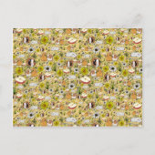 Guinea Schweine in Gelb Postkarte (Vorderseite)