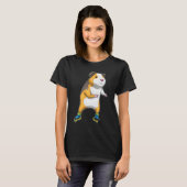 Guinea Schweine Inline Skaten Roller Skate T-Shirt (Vorne ganz)