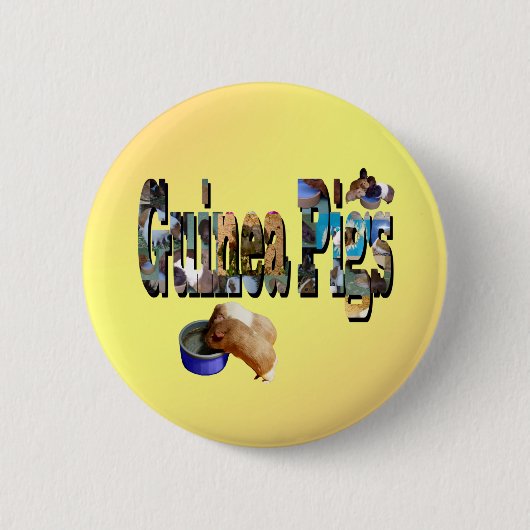 Guinea Schweine ist das Wort, Abzeichen Button (Vorderseite)