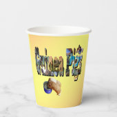 Guinea Schweine ist das Wort, Papier Party Cups Pappbecher (Rückseite)
