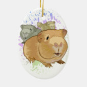 Guinea Schweine Keramik Ornament (Hinten)