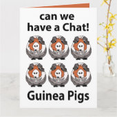 Guinea Schweine können wir einen Chat Helle Guinea Karte (Gelbe Blume)