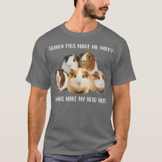 Guinea Schweine machen mich glücklich, Menschen ma T-Shirt