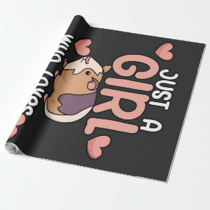 Guinea Schweine Mädchen, die Guinea Lieben Schwe Geschenkpapier