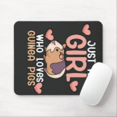 Guinea Schweine | Mädchen, die Guinea Lieben Schwe Mousepad (Mit Mouse)