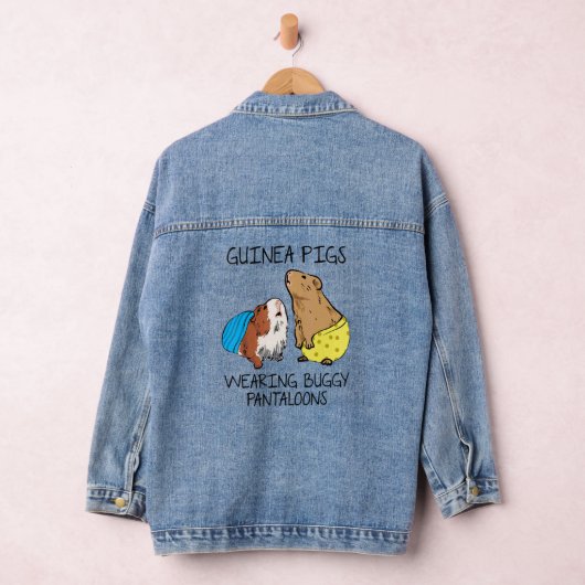 Guinea Schweine mit Buggy Pantaloons Guinea Schwei Jeansjacke (Hangar)