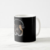 Guinea Schweine mit Kopfhörern Kaffeetasse (VorderseiteRechts)