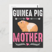Guinea Schweine Mutter Nagetiere Liebe Postkarte (Vorne/Hinten)