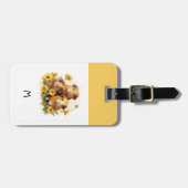 Guinea Schweine Niedliche Haustiere Mit Monogramm Gepäckanhänger (Vorderseite horizontal)