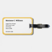 Guinea Schweine Niedliche Haustiere Mit Monogramm Gepäckanhänger (Rückseite horizontal)