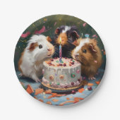 Guinea Schweine Party Pappteller (Vorderseite)