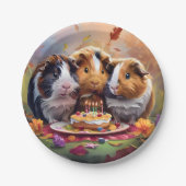 Guinea Schweine Party Pappteller (Vorderseite)