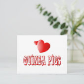 Guinea Schweine Postkarte (Stehend Vorderseite)