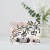 Guinea Schweine Postkarte (Stehend Vorderseite)