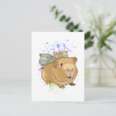 Guinea Schweine Postkarte (Stehend Vorderseite)