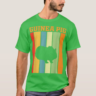 Guinea Schweine Schattenschatten Silhouette in Ret T-Shirt
