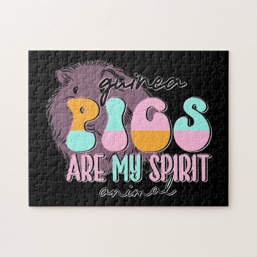 Guinea Schweine sind mein Geist Tier Puzzle (Horizontal)