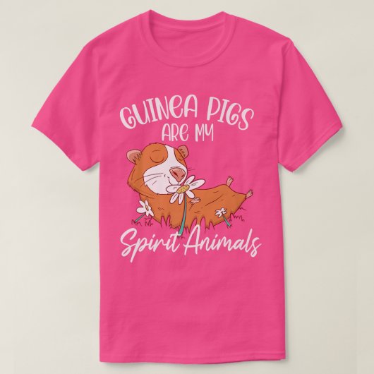 Guinea Schweine sind meine Geistiere Tierfütterung T-Shirt (Design vorne)