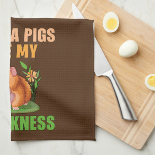 Guinea Schweine sind meine Mühe auf Braun Geschirrtuch