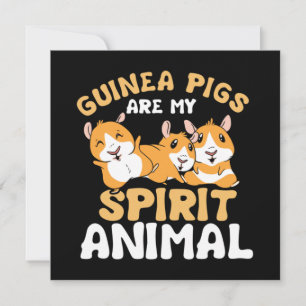 Guinea Schweine sind meine Spirit Animal Cavy Rodd Mitteilungskarte