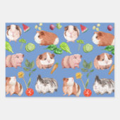 Guinea Schweine Umhüllungspapier Flachblatt Set 3 Geschenkpapier Set (Vorderseite 2)