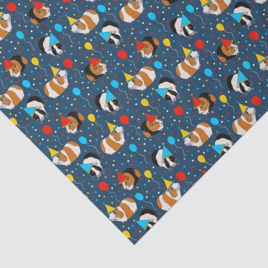 Guinea Schweine und Balloons Gemustert zum Geburts Seidenpapier (Ausschnitt)