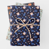 Guinea Schweine und Capybara festliche Muster Set Geschenkpapier Set (Beispiel)