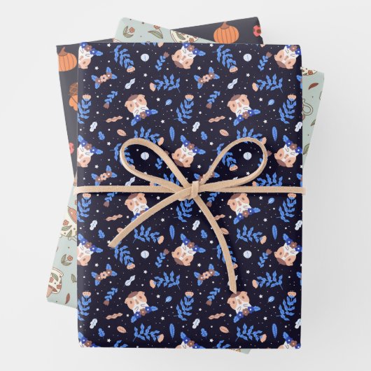 Guinea Schweine und Capybara festliche Muster Set  Geschenkpapier Set (Beispiel)