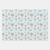 Guinea Schweine und Capybara Muster Set von drei Geschenkpapier Set (Vorderseite 3)