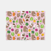 Guinea Schweine und ihre Leckereien Fleecedecke (Vorderseite (Horizontal))