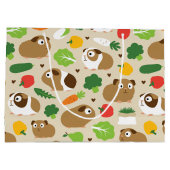 Guinea Schweine und ihre Leckereien Große Geschenktüte (Rückseite)