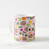 Guinea Schweine und ihre Leckereien Kaffeetasse (Vorderseite Links)