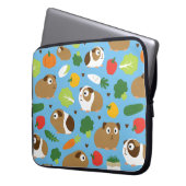 Guinea Schweine und ihre Leckereien Laptopschutzhülle (Vorderseite Links)