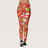 Guinea Schweine und ihre Leckereien Leggings (Rückseite)