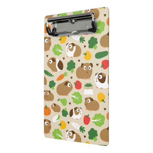 Guinea Schweine und ihre Leckereien Mini Klemmbrett (Gewinkelt2)