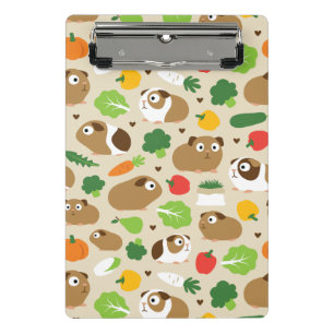 Guinea Schweine und ihre Leckereien Mini Klemmbrett