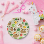 Guinea Schweine und ihre Leckereien Pappteller (Party)