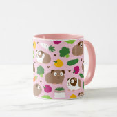 Guinea Schweine und ihre Leckereien Tasse (VorderseiteRechts)